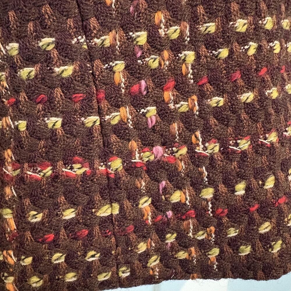 Vintage Garfield & Marks Jacket Womens 6 Brown Plaid Winged Collar Wool Made USA - Picture 10 of 14
